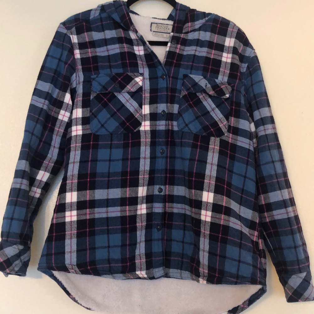 🌼 Boston Traders Button Up Sherpa Lined Shirt
